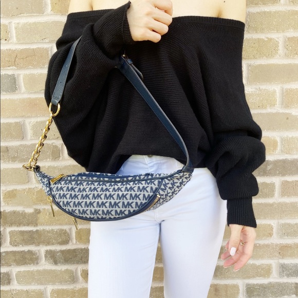 Michael Kors Waist Bag Fanny Pack MK Leopard Black - Picture 6 of 8